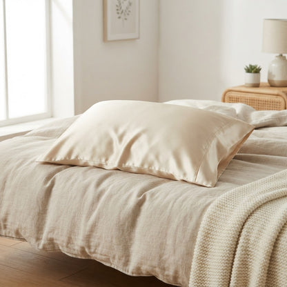 CloudSilk 100% Mulberry Silk Pillowcase — 22 Momme, Hair & Skin Friendly, Queen/King