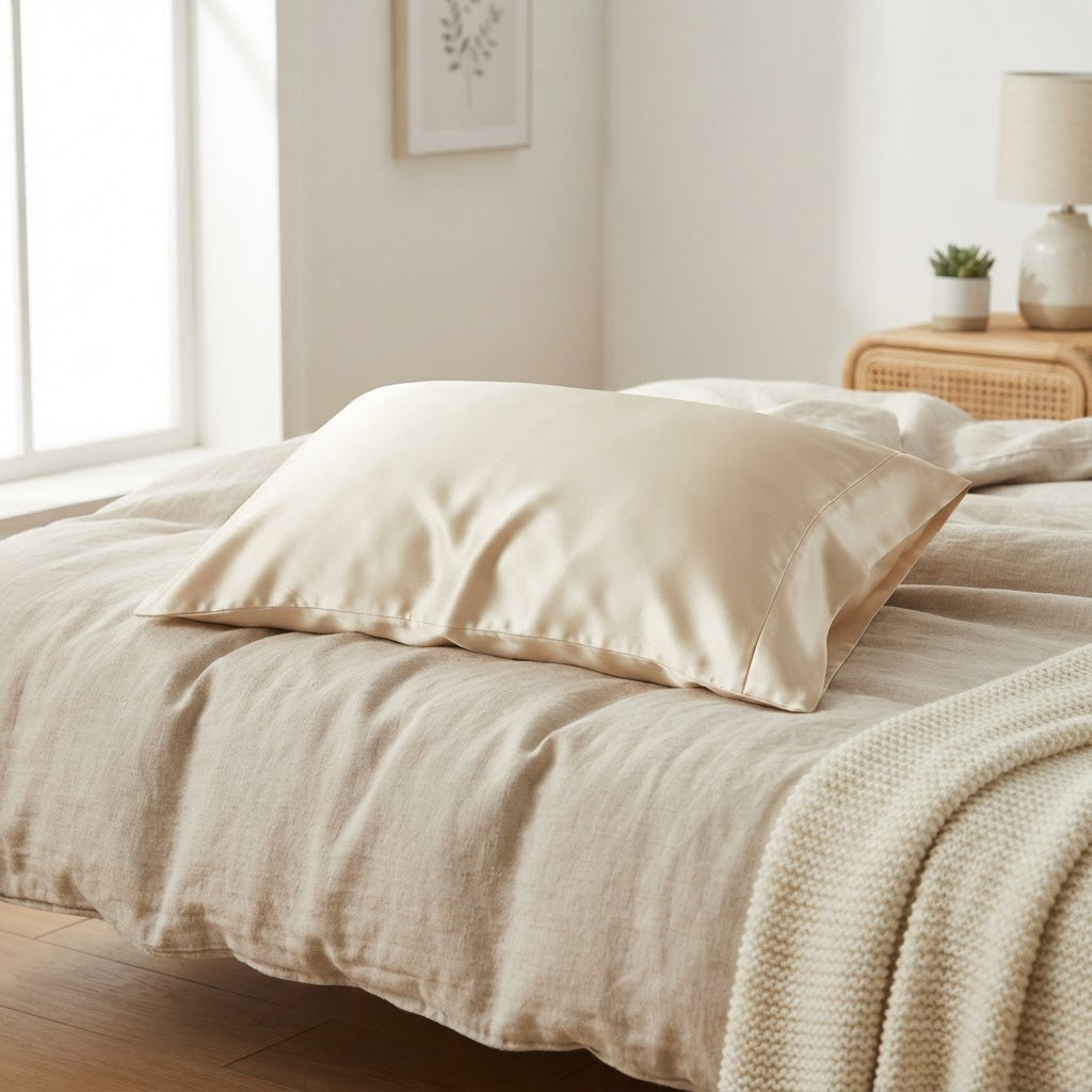 The Night Shift Bundle — Mask + Silk Pillowcase + White Noise Machine