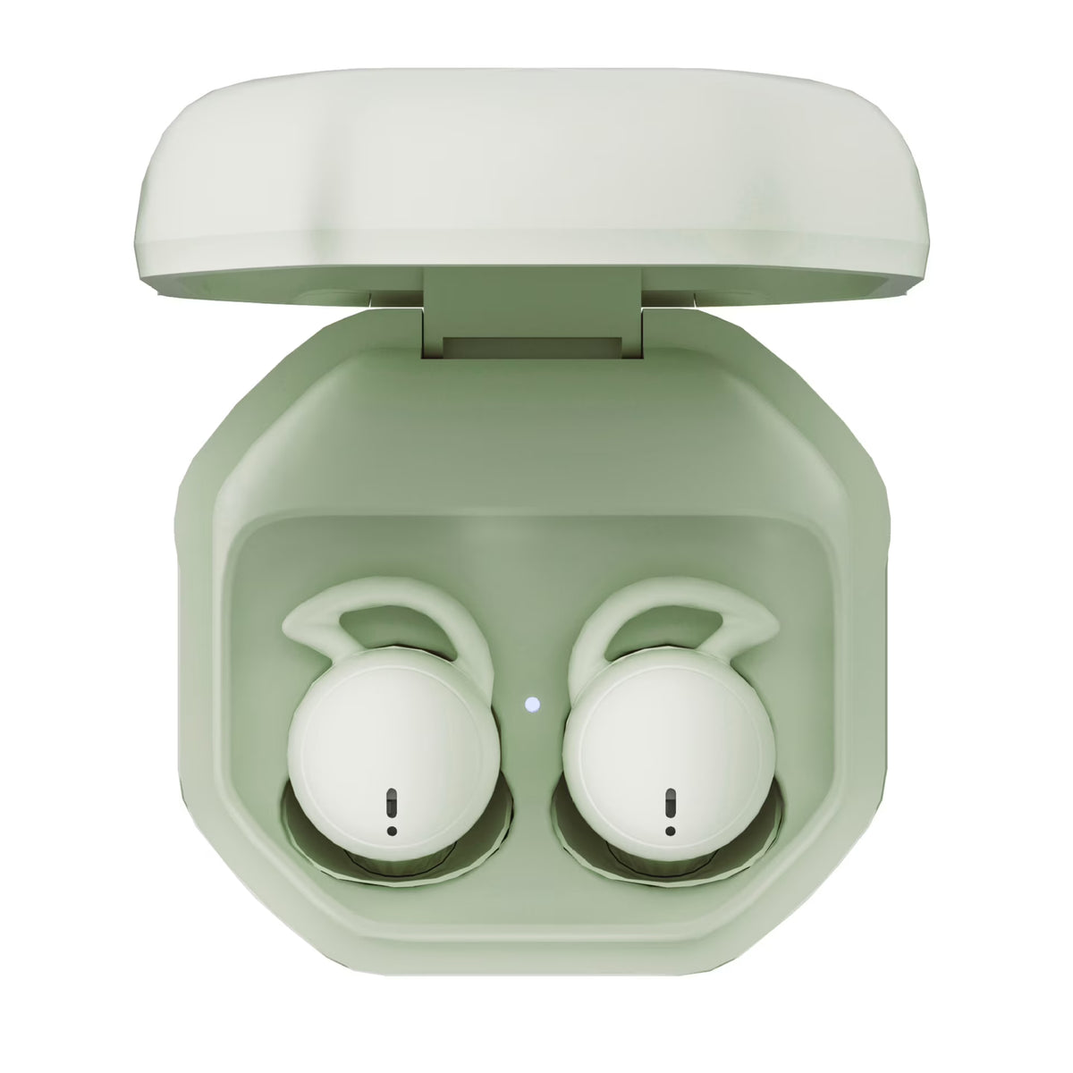 Sleep Earphones Bluetooth Sports Headphone, Wireless Music Sleeping Headphones Noise-Canceling Earbuds Mini Earphones Bluetooth 5.3 Hidden Headphones for Side Sleepers/Work,Light Green