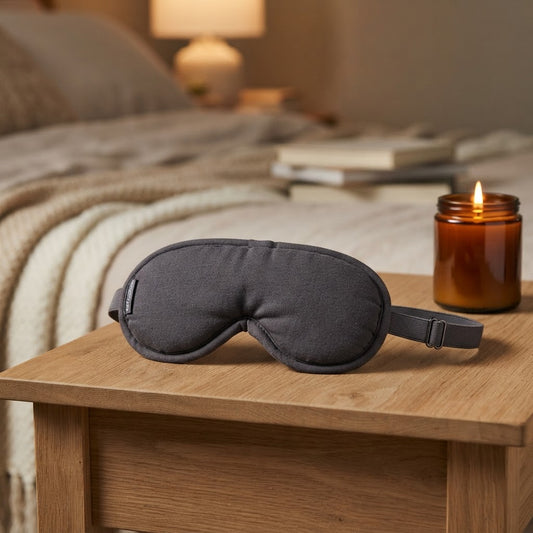 DeepPress Weighted Sleep Mask — Micro-Bead Comfort, 100% Blackout, Deep Relaxation